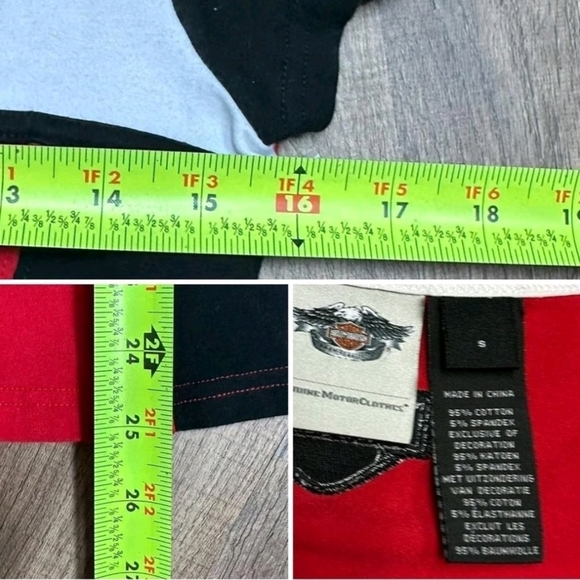 Harley Davidson Colorblock Tee Small - Picture 5 of 5